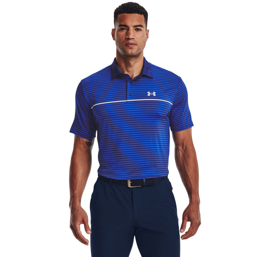 under armour men's performance golf polo coolswitch shirt striped top