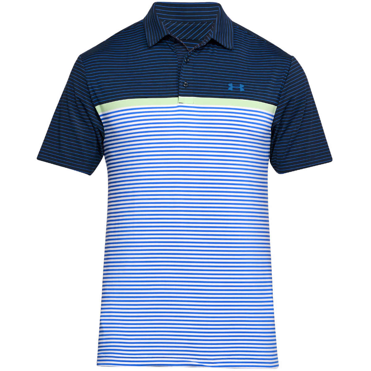 under armour playoff super stripe polo