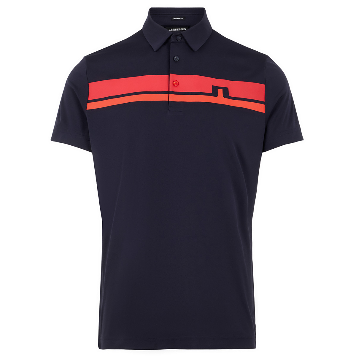 J.Lindeberg Clark Chest Stripe Polo Shirt | Online Golf